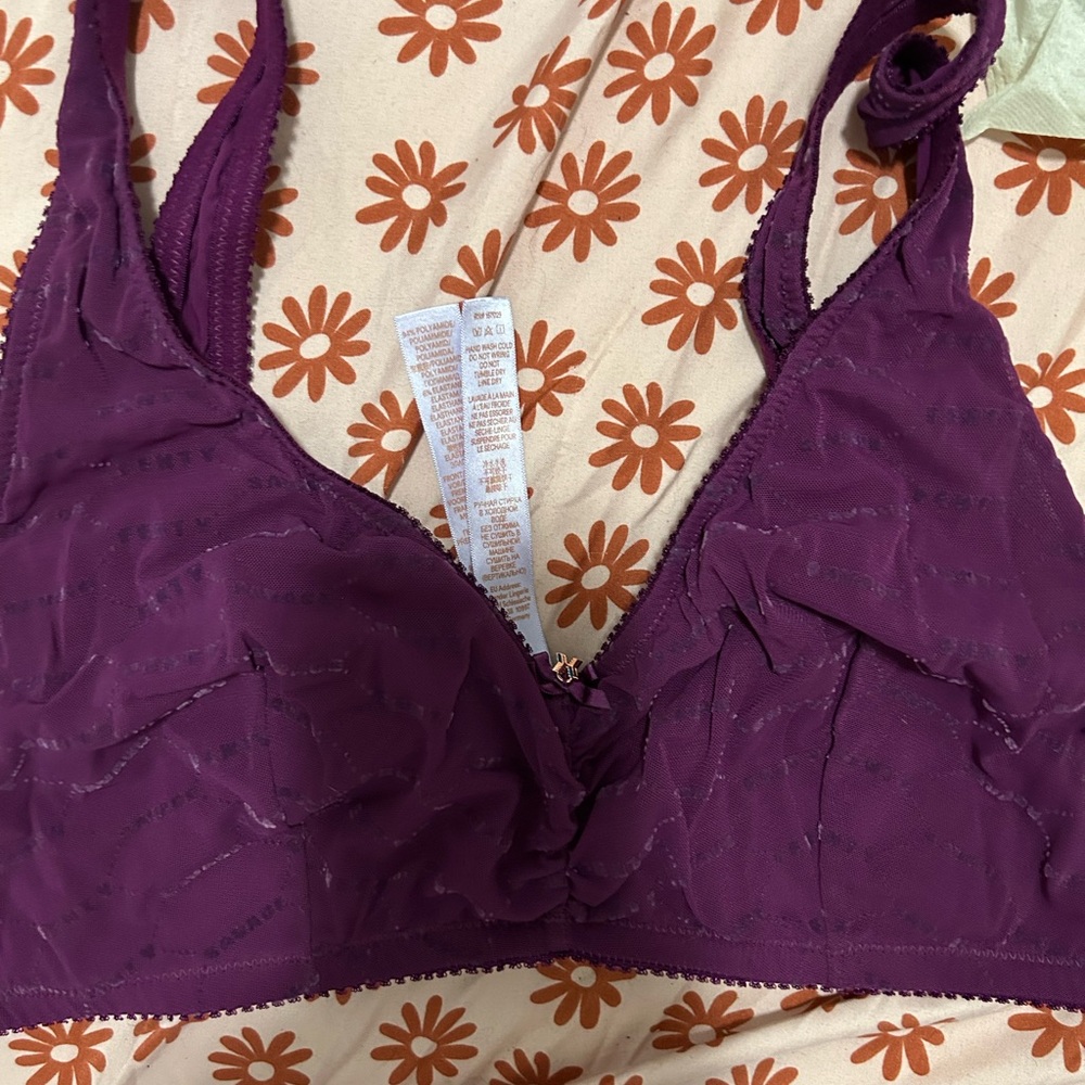 Savage X Fenty Deep Purple Bra and Panty Set